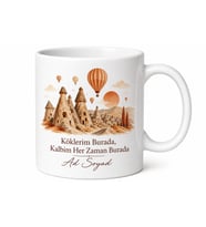 Nevşehir Memleket Temalı Kişiye Özel Baskılı Kupa Bardak Hediye
