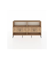 Arges Konsol 4 Raflı 4 Kapaklı 176x30x99 Çam-Çam