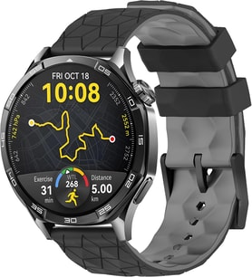 Lexroo 22mm ile Uyumlu Saatler için Geometrik Model 46mm Silikon Kordon HUAWEI Watch