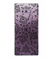 Samsung Galaxy Note 9 Kapak Nostalji Desen Tasarımlı Şeffaf Silikon Kılıf