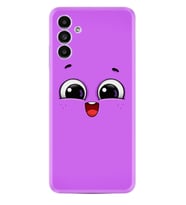 Samsung A23 A31 A32 A50 A51 A52 A53 A70 Kılıf Desenli Silikon Purple Sweety 1717