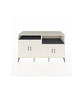 Kronos Konsol 4 Raflı 4 Kapaklı 176x59x99 Aytaşı-Aytaşı/Antrasit