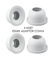 4 ADET ESNEK ADAPTÖR CONTA KOKU VE SIZMA ÖNLEYİCİ
