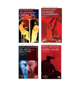 Çatal Dil + Ekmeğimi Kazanırken + Dr. Jekyll Ile Bay Hyde + Köpek Kalbi- 4 Kitap Set
