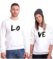 Tshirthane Lo Ve Fırça Sevgili Kombinleri Sweatshirt Kombini (Tek Ürün Fiyatıdır.)