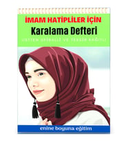 Spiralli İmam Hatipler İçin Karalama Defteri (Teksir Kağıtlı)