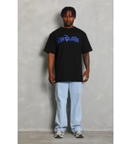 pilelistore- Erkek Baskılı T-Shirt Kısa Kol Bisiklet Yaka Regular Fit Rahat Kalıp Günlük Tişört - Si (Siyah)