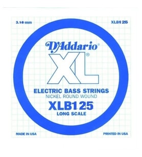 Daddario Xlb125 Bass Tek Tel B (Si) Xl Nickel Wound 0.125