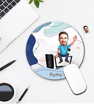 Kişiye Özel Karikatür Bilgisayarcı Tasarımlı Mouse Pad 095