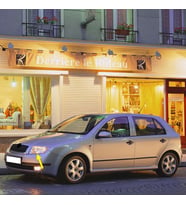 Skoda Fabia 1 2000-2008 Sol Ön Far Lambası İçi Krom Tip 6Y1941015H