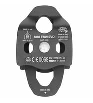KONG Mini Twin Evo 32KN Çiftli İkiz Makara  EN 12278 Onaylı 94500NP00KK Siyah
