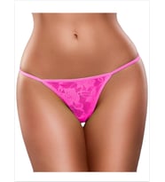 Tegan Fantezi Pembe Dantel String-Tanga TG278614