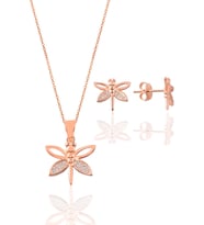Söğütlü Silver Gümüş rose yusufçuk modeli ikili set