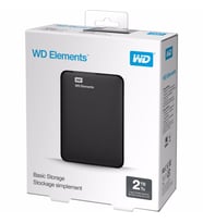 W.DIGITAL ELEMENTS 2TB USB3.0 2.5 SIYAH HARICI HDD WDBU6Y0020BBK
