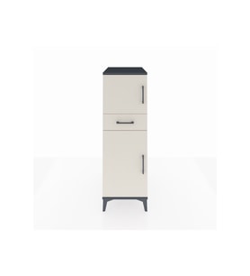 Kronos Dolap 2 Raflı Tek Çekmeceli 2 Kapaklı 44x59x134 Antrasit-Aytaşı