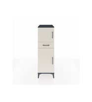 Kronos Dolap 2 Raflı Tek Çekmeceli 2 Kapaklı 44x59x134 Antrasit-Aytaşı