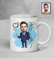 Kişiye Özel Öğretmen Karikatürlü Beyaz Kupa Bay-11