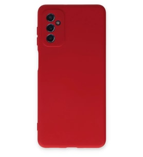 Galaxy M52 5G Kılıf Nano içi Kadife Silikon - Kırmızı