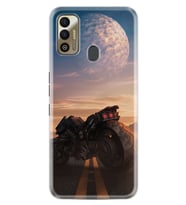 Tecno Spark 7T Kılıf Silikon Desen Özel Seri Motor 1621