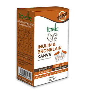 Fibrelle İnülin-Bromelain Kahve Detox 60 Adet 3gr Saşe 180g