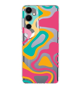 PrintiFy Tecno Pova Neo 2 Uyumlu Kamera Korumalı Renkli Desen Tasarımlı Şeffaf Silikon Kılıf