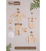 VaVBaby Organik Hastane Çıkışı 8’li Two Rose