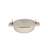 BergHOFF Leo Phantom Kapaklı Yapışmaz Sote Tavası Latte 28 cm 8501451