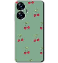 Realme C55 Kılıf HD Desen Baskılı Kılıf - Kiraz Berry