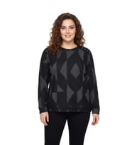 Kadın Sıfıryaka Sweatshirt  BGL-ST05113 (Siyah)