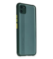 Durukar® Realme C11 Kılıf Miami Şeffaf Silikon - Koyu Yeşil