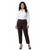 Kadın Kumaş Bilek Pantolon Bel Yarım Lastikli BGL-ST05389