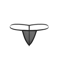 Liona Büyük Beden Fantazi İç Giyim Kadın Tanga G-String  İç Çamaşırı (Siyah)