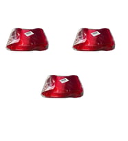 Plastik Şeffaf Kırmızı Sup Kaşık - Tatlı Dondurma Kaşığı - 12.5 Cm. - 50 Adetlik 3 Paket
