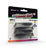 Ulti Baits Minnow Shad Silikon Balık 70MM 1,6gr 4 Adet, UB-C09, Black Gold, Siyah Altın Simli