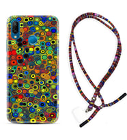 Huawei P20 Lite Mate 10 20 Lite Pro P40 Lite KılıfBoyun Asklı Rasta Silikon Nazar Boncukları 1746