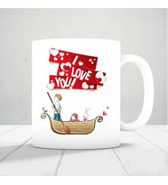 ı love you yazılı baskılı kupa