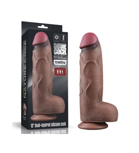 Censan 12 İnç Dual Layered Silicone Cock XXL