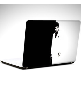 Yaralı Yüz Laptop Sticker 14 inch (35X26CM)