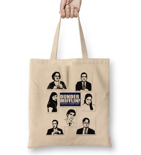 Dunder Mifflin Paper Company Office Bez Çanta Uzun Saplı