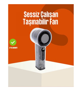 Mey İthalat® Yüksek Hızlı Şarjlı Fan Kamp, Ofis ve Açık Hava İçin İdeal