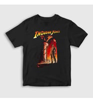 Presmono Unisex Çocuk Siyah Temple Of Doom Film Indiana Jones T-Shirt 487879tt