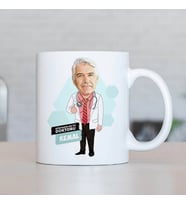 Kişiye Özel En İyi Erkek Doktor Karikatürlü Kupa Bardak