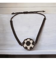 Miyuki Boncuk El Yapımı Futbol Topu Ayarlanabilir Bileklik