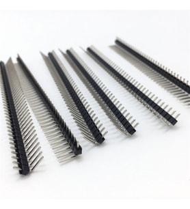 1x40 Pin 2.54mm Dik Açı Tek Sıra Pin Header  90° İğne Konekktörü x 1  Adet  (rf055)