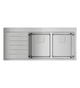 TEKA ZENIT RS15 2B 1D Tezgah Üstü Paslanmaz Çelik Sol Damlalıklı Eviye 115160005