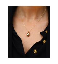 14 Ayar Altın Göz Yaşı Damlası Kolye