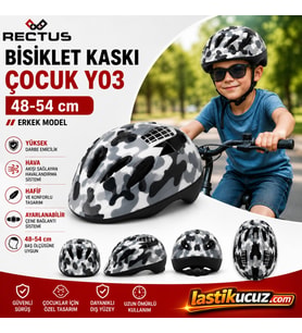 RECTUS ÇOCUK BİSİKLET KASKI Y03 ( ERKEK MODEL BEDEN 48-54 CM)