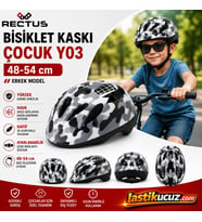RECTUS ÇOCUK BİSİKLET KASKI Y03 ( ERKEK MODEL BEDEN 48-54 CM)