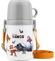 Thermo Isoleerfles Met Beker in Draagriem - 380 ml - Dino Marka
