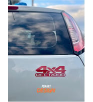 4X4 Off Road JDM Araba Motosiklet Cam Etiket Sticker 18x5 CM